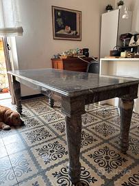 tavolo marmo bardiglio cm 85xcm190