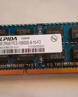 ELPIDA 4GB DDR3 sodimm 