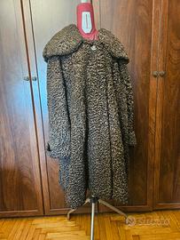 Pelliccia Astrakan marrone Vintage 