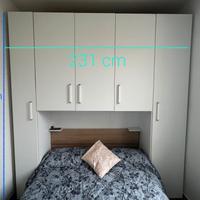 Camera matrimoniale a ponte con letto  contenitore