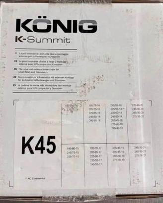 Catene da neve KÖNIG K-Summit K45
