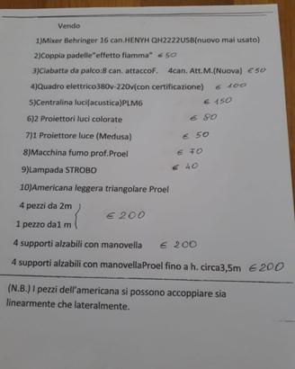 ATTREZZATURA DA PIAZZA
