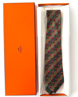 Hermès Cravatta Tie Krawatte Tucano  Eccellente