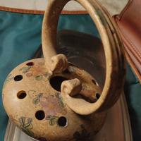 Ceramica scaldino lampada a olio CAPANELLI GUBBIO