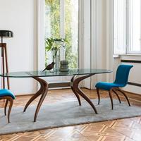 Tavolo in cristallo marca Porada