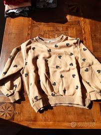 Felpa bambina H&M 110 116  5 6 anni