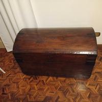 baule in legno restaurato fine ottocento