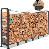 Scaffale Portalegna da Esterno 235x32x116 cm