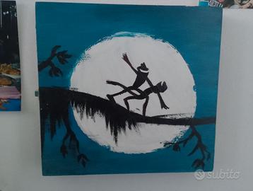 Quadro fatto a mano principessa e ranocchio 🐸✨