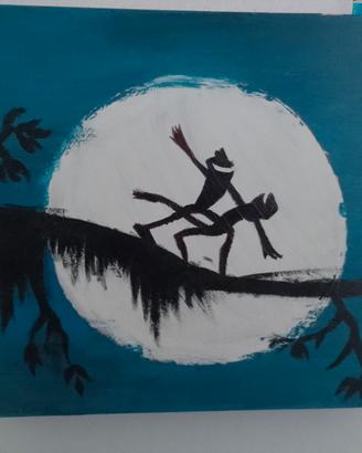 Quadro fatto a mano principessa e ranocchio 🐸✨