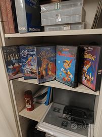 5 capolavori Disney in VHS 