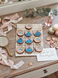 Gioco del Tris si legno artigianale   Principesse