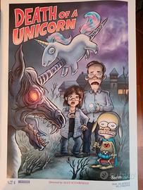 POSTER FILM DEATH OF A UNICORN LEO ORTOLANI RARO !