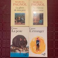 Libri in francese Camus e Marcel Pagnol