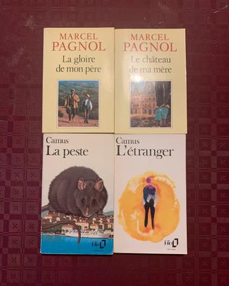 Libri in francese Camus e Marcel Pagnol