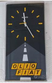 Orologio Pubblicitario Olio Fiat Quartz Vintage 