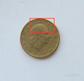 Moneta da 200 lire del 1978 repubblica italiana -