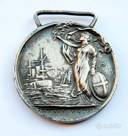 Medaglia D'ONORE PER LUNGA NAVIGAZIONE COMPIUTA Ag