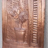 Quadro rame bassorilievo