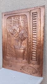 Quadro rame bassorilievo