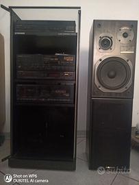 Impianto hi fi  Pioneer x 420 con mobile e casse
