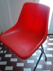 SEDIA VINTAGE ARANCIO proinco kastilene