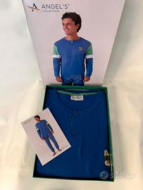 Pigiama uomo pantaloni e maglia manica lunga