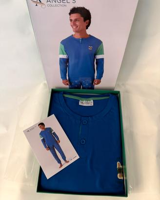 Pigiama uomo pantaloni e maglia manica lunga