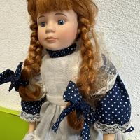 Bambola da collezione in ceramica anni ‘50 - h40cm