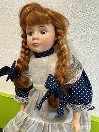 Bambola da collezione in ceramica anni ‘50 - h40cm