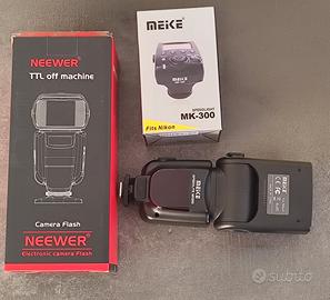 3 Flash Nikon Neewer NW-565EX, Meike MK950, MR-300