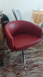 sedia pelle girevole 
