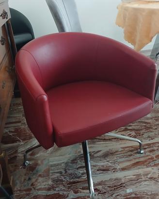 sedia pelle girevole 