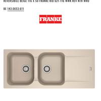 Lavello in tecnotite Franke 2 pozzetti Beige