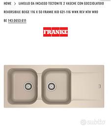 Lavello in tecnotite Franke 2 pozzetti Beige