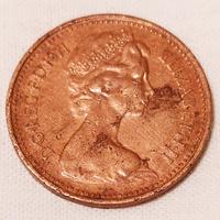 Moneta 1 New Penny 1971 Elisabetta II