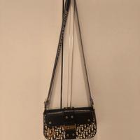 borsa tracolla nera e bianca 