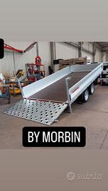 Rimorchio carrello 2 assi con rampa by morbin