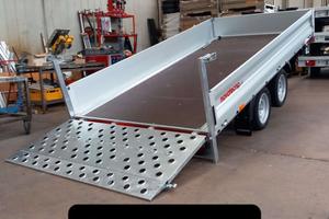 Rimorchio carrello 2 assi con rampa by morbin