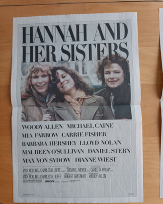 Poster Locandina "Hannah e le sue Sorelle" (1986)