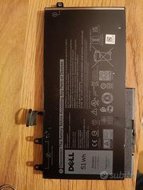 Batteria originale Dell 51Wh Type R8D7N per laptop