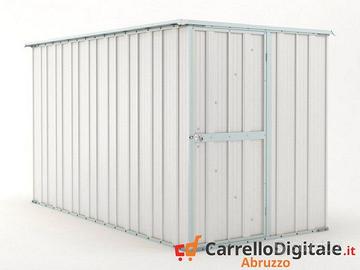 deposito attrezzi giardino 175x307cm 5,4mq bianco