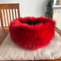 Scaldacollo  di volpe core rosso ciliegia