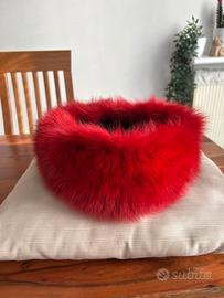 Scaldacollo  di volpe core rosso ciliegia