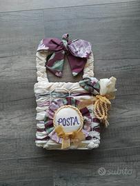 Cestino posta artigianale Shabby Chic