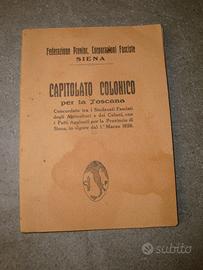 Mezzadria-Capitolato Colonico per la Toscana 1926