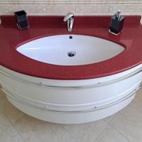 Mobiletto bagno sospeso108 cm, 2 cassettoni bianco