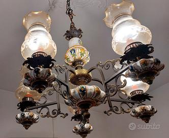 lampadario in ceramica