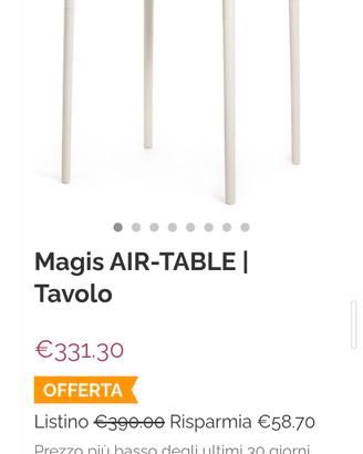 Air Table Magie design J.Morrison