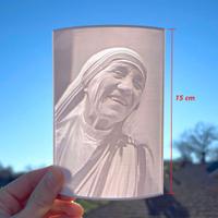 Madre Teresa - Litofania Religiosa, Versione 15cm